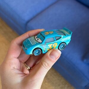 Mattel Cars movie Turquoise Race Car